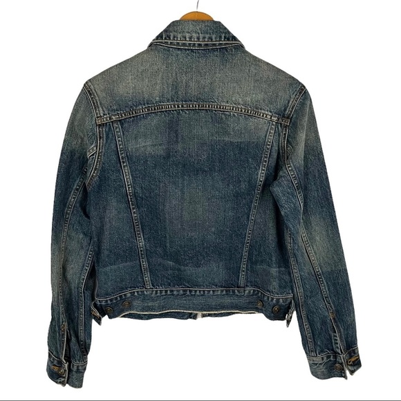 VINCE Denim Trucker Boyfriend Jacket - Picture 5 of 11